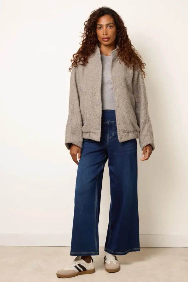 Blue Vanilla Jeans Indaco Vita Elastica Zampa Elasticizzati