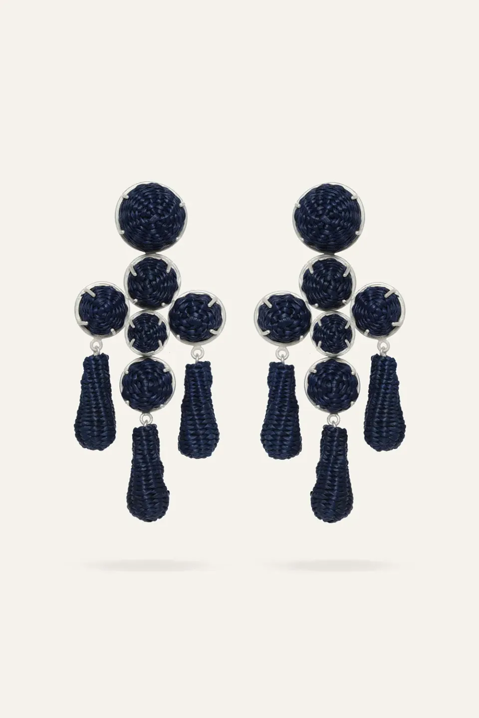 Johanna Ortiz Seville Dance orecchini iraca blu
