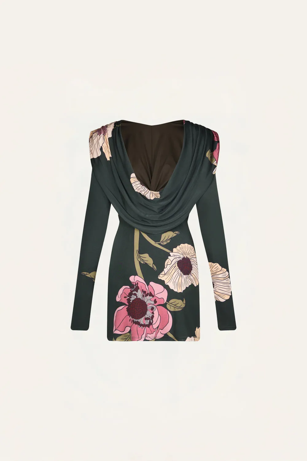 Johanna Ortiz Playful Grace abito mini jersey verde