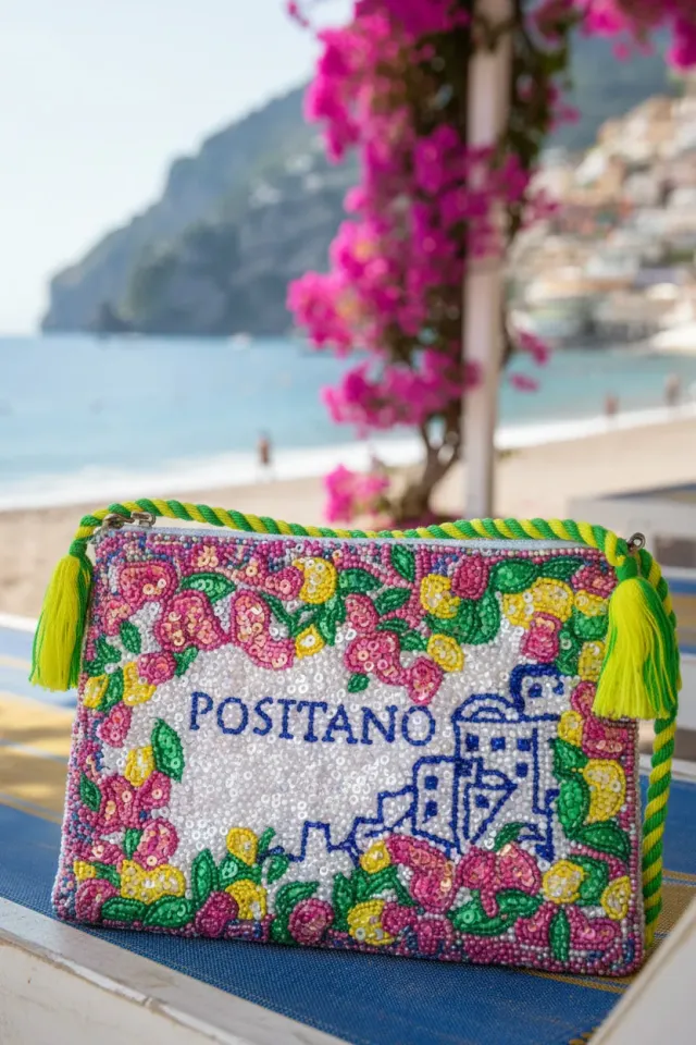 Antica Sartoria Floreale FC710 pochette fucsia cotone