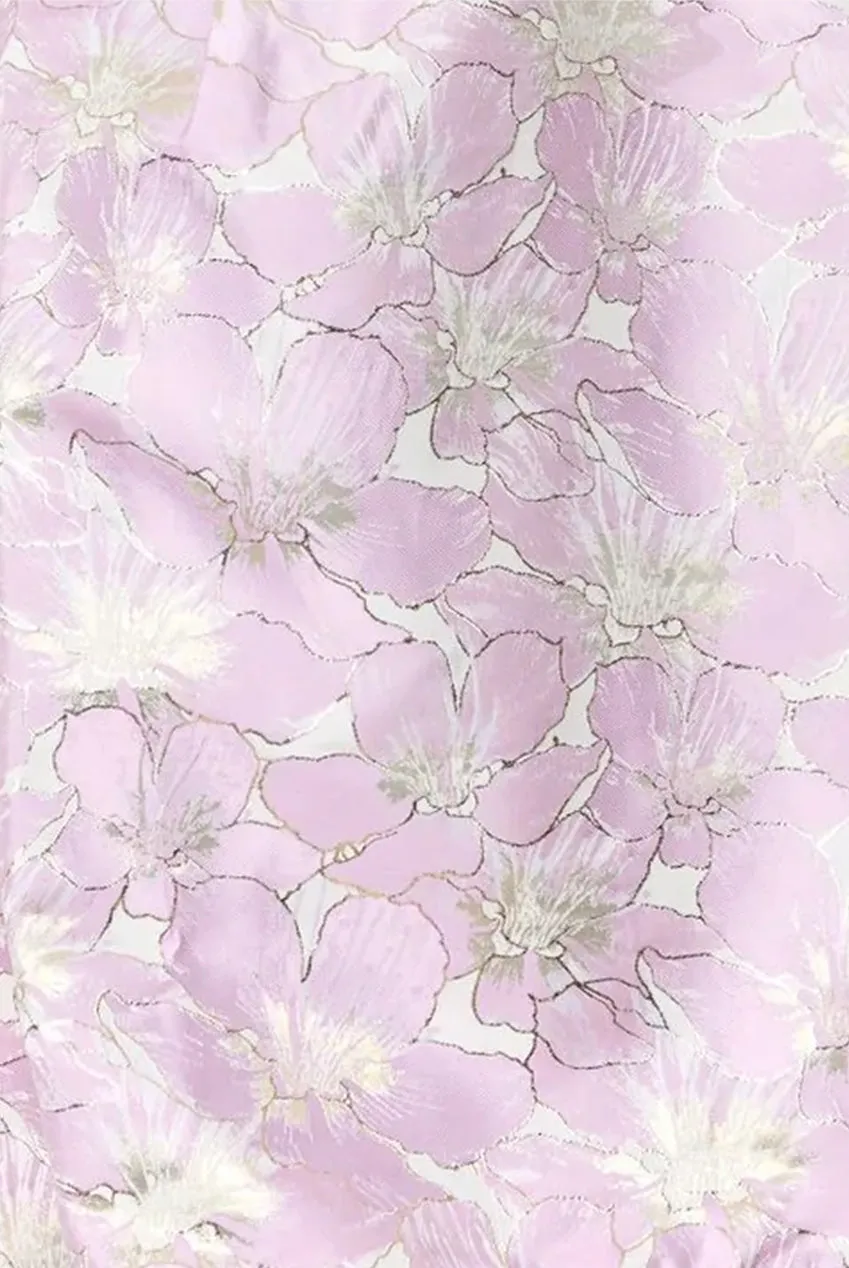 Chi Chi London Cami Abito Midi Rosa Jacquard
