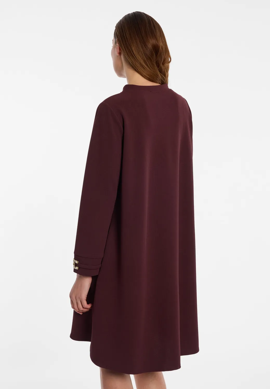 Ana Alcazar Elyon abito corto crepe con tasche