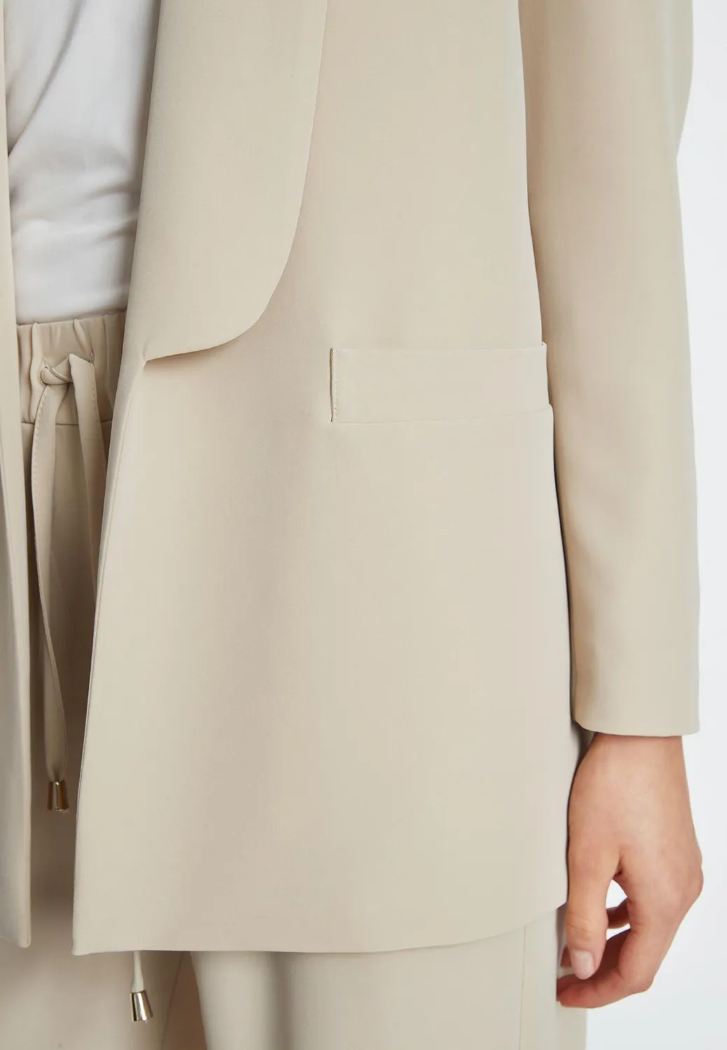 Ana Alcazar Ramina blazer beige viscosa