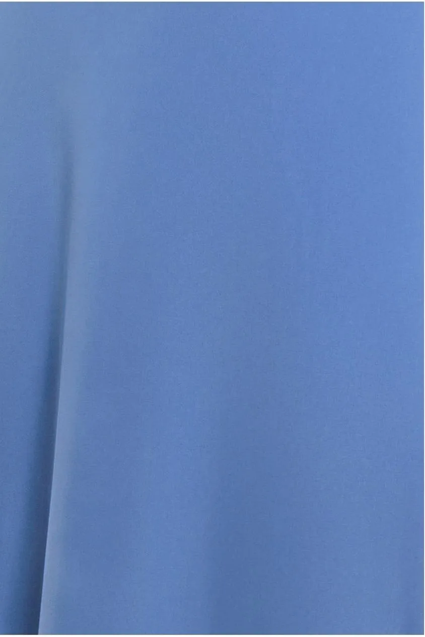 Goddiva DR4120 Abito Maxi Pizzo Blu Fiordaliso