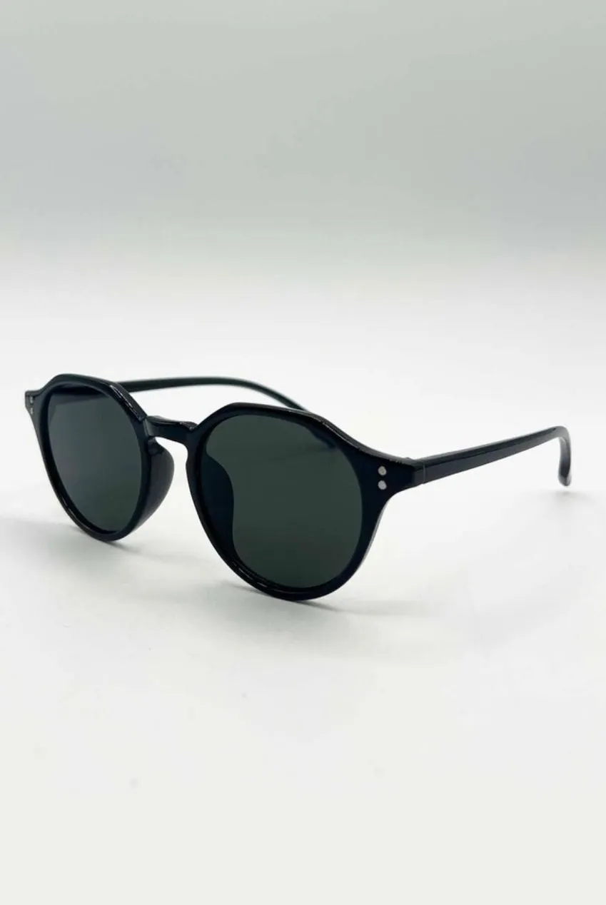 SVNX Preppy occhiali da sole verdi montatura plastica