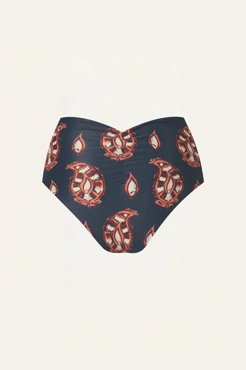 Johanna Ortiz Taita slip bikini vita alta blu navy rosa