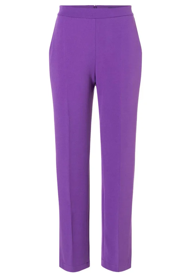 Ana Alcazar Saltuny pantaloni lunghi viola spacchi
