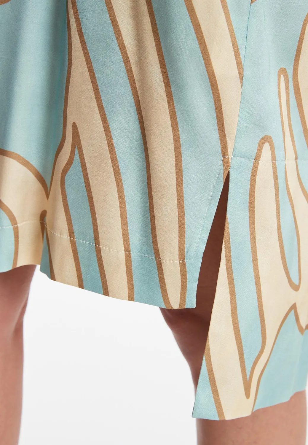 Ana Alcazar Zazilia abito fantasia azzurro oversize