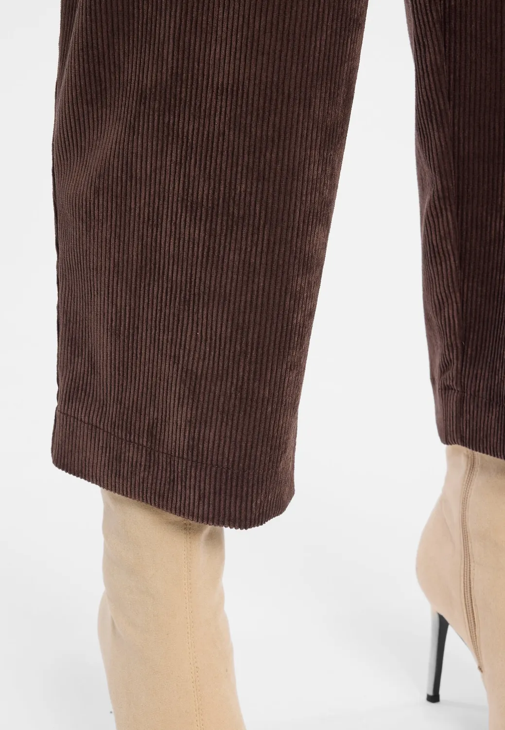 Ana Alcazar Enlimea pantaloni velluto marroni