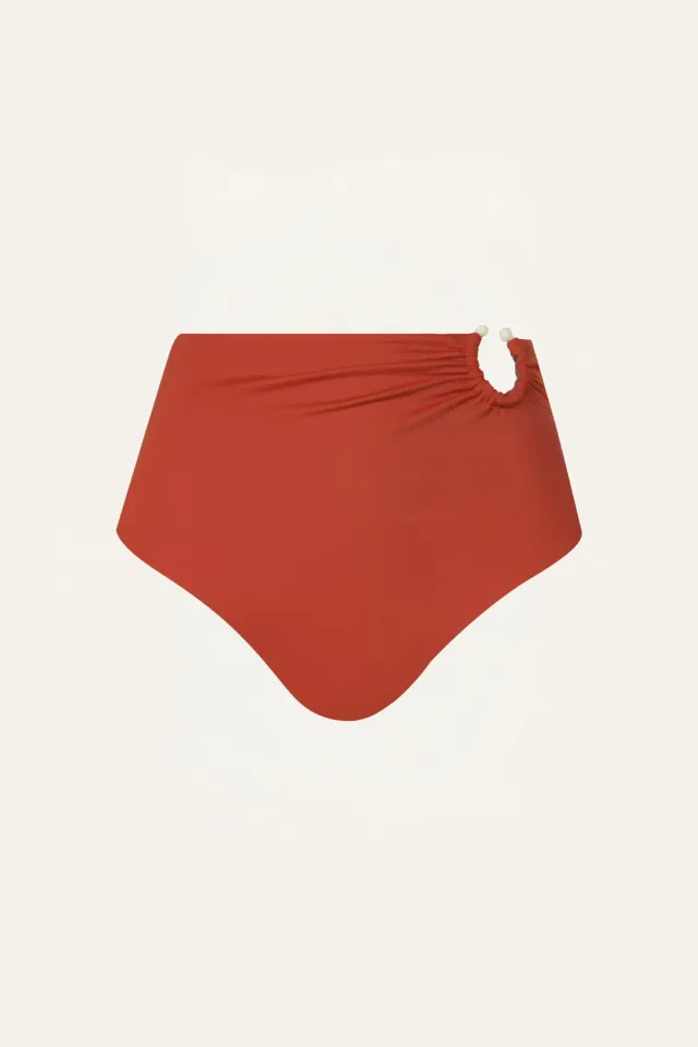 Johanna Ortiz Taita slip bikini rosso vita alta