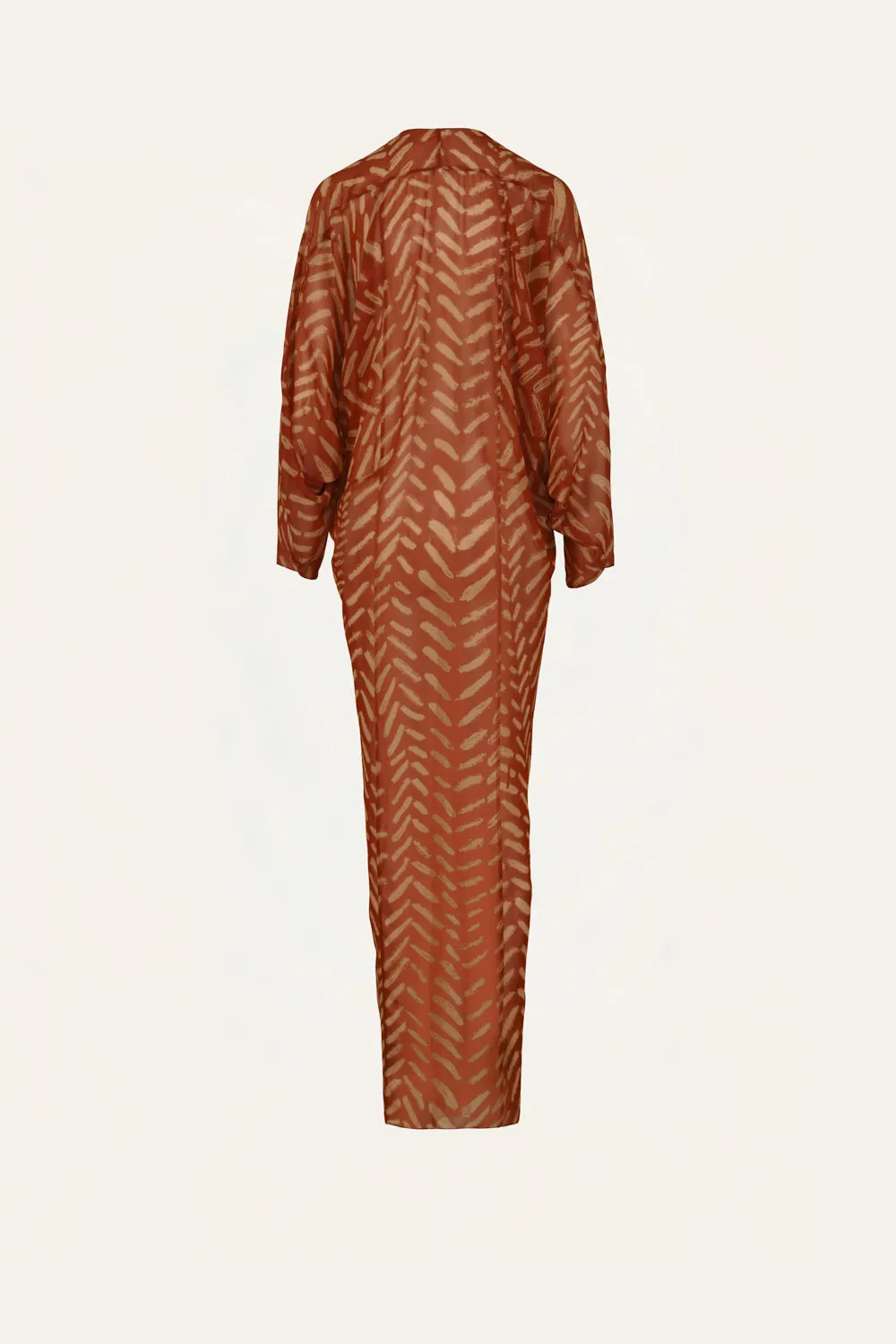 Johanna Ortiz Sensory Tapestry caftano georgette rosso