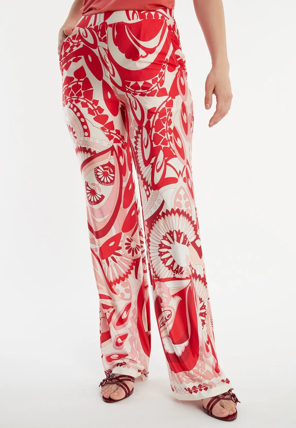 Ana Alcazar Zinora pantaloni jersey fantasia floreale
