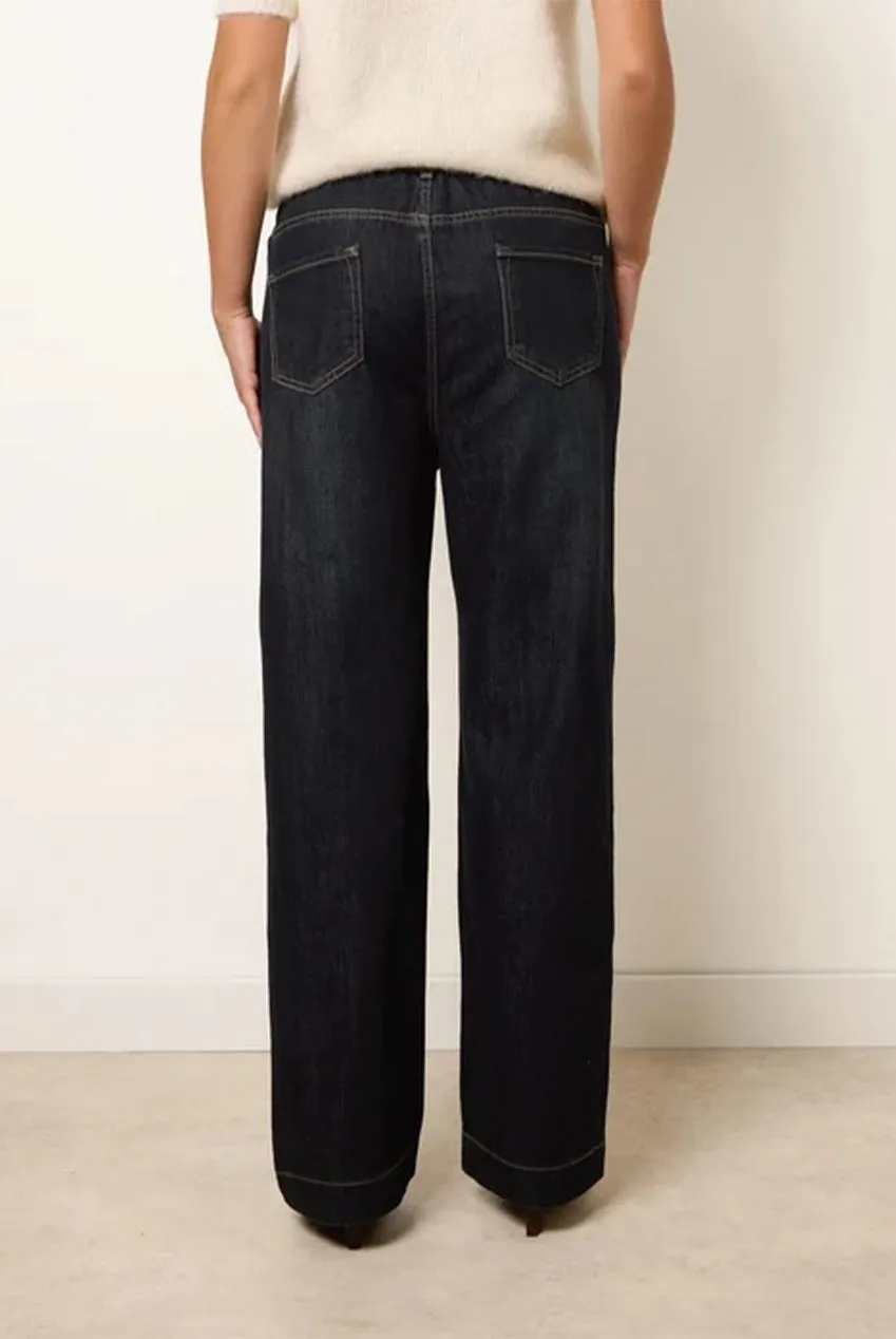 Blue Vanilla Tie Waist jeans elasticizzati indigo