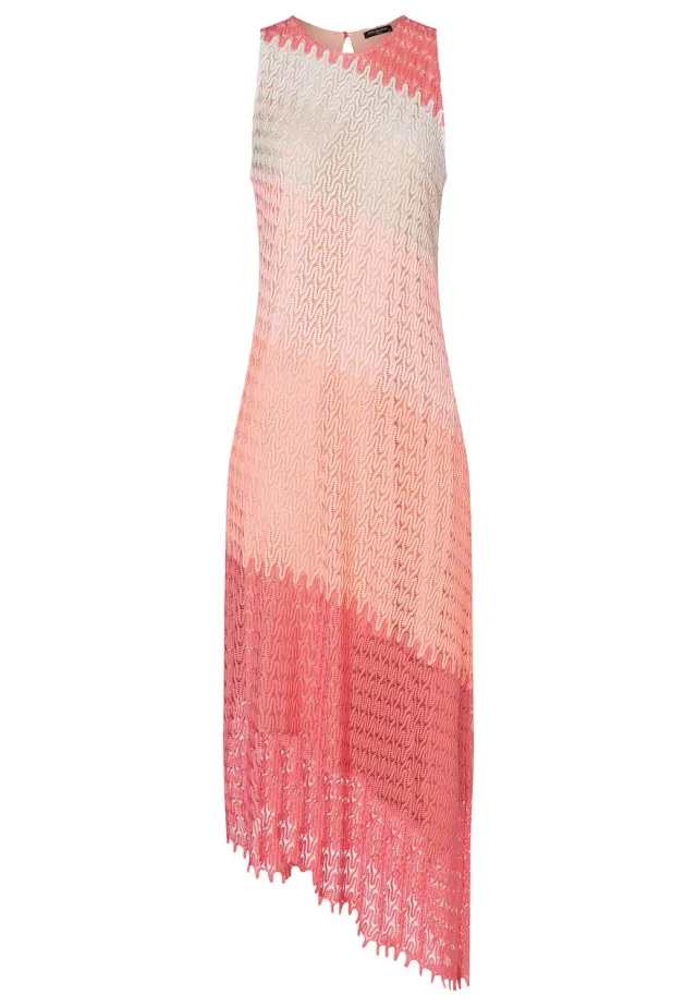 Ana Alcazar Ritea abito midi asimmetrico rosa
