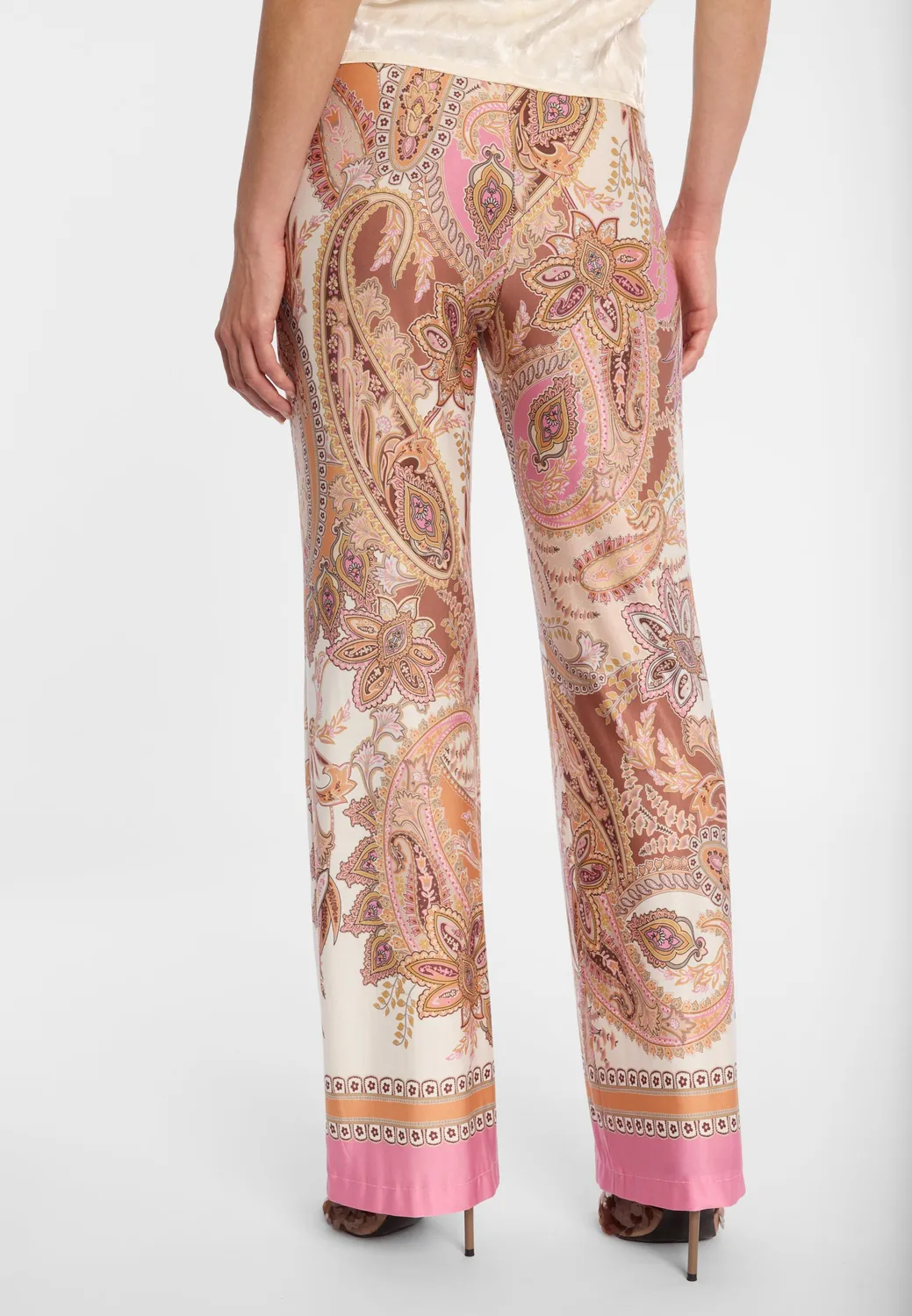 Ana Alcazar Donah pantaloni jersey rosa fantasia