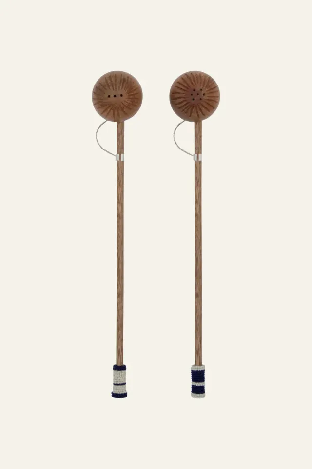 Johanna Ortiz Marimba set sale e pepe legno blu 2 pezzi