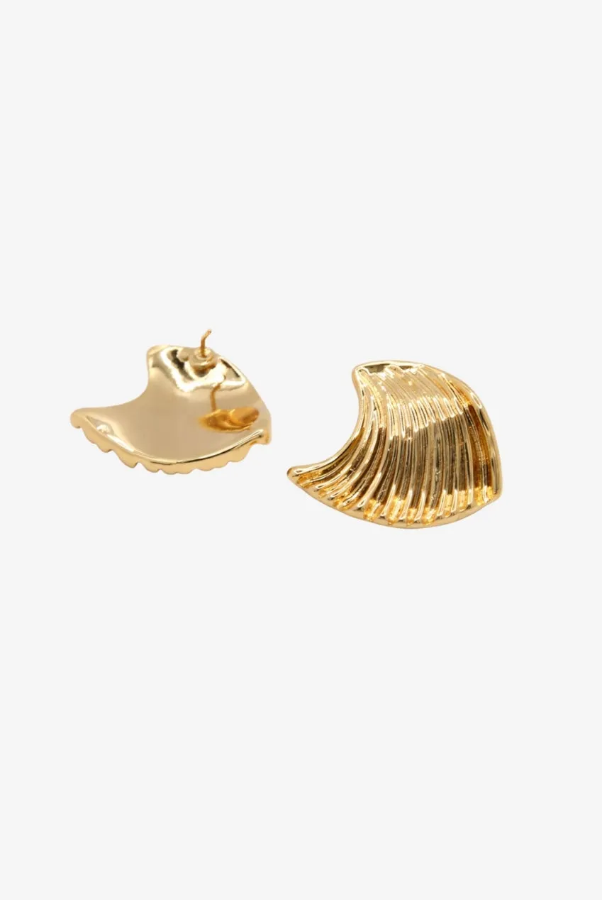 Uchi & Soto Nami Gold Wave orecchini oro large
