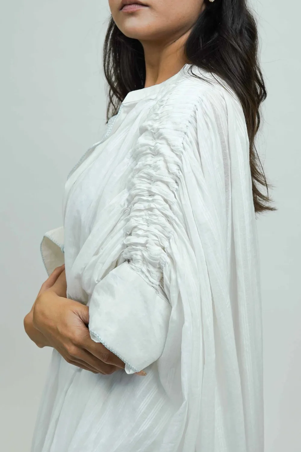 Our Dve S0016 Giacca Shrug Cotone Bianco Taglia Unica