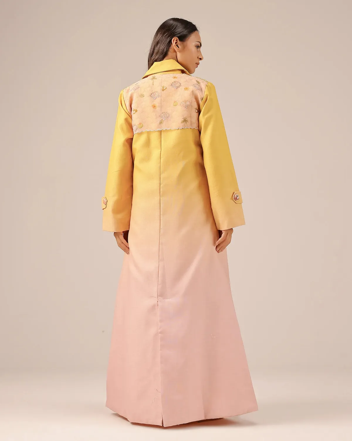 Our Dve Melon Muse giacca giallo lino