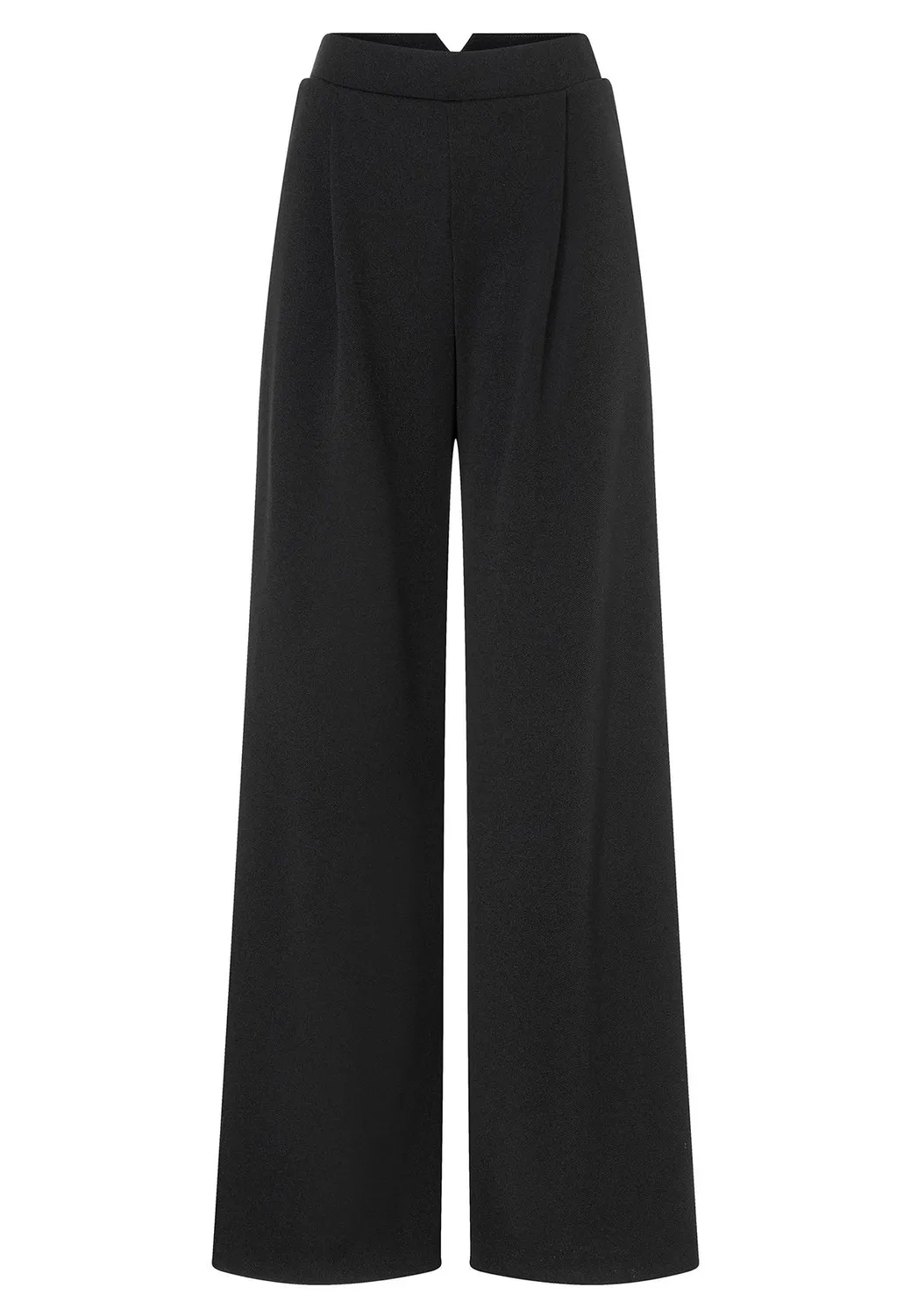 Ana Alcazar Adya pantaloni palazzo neri pieghe eleganti