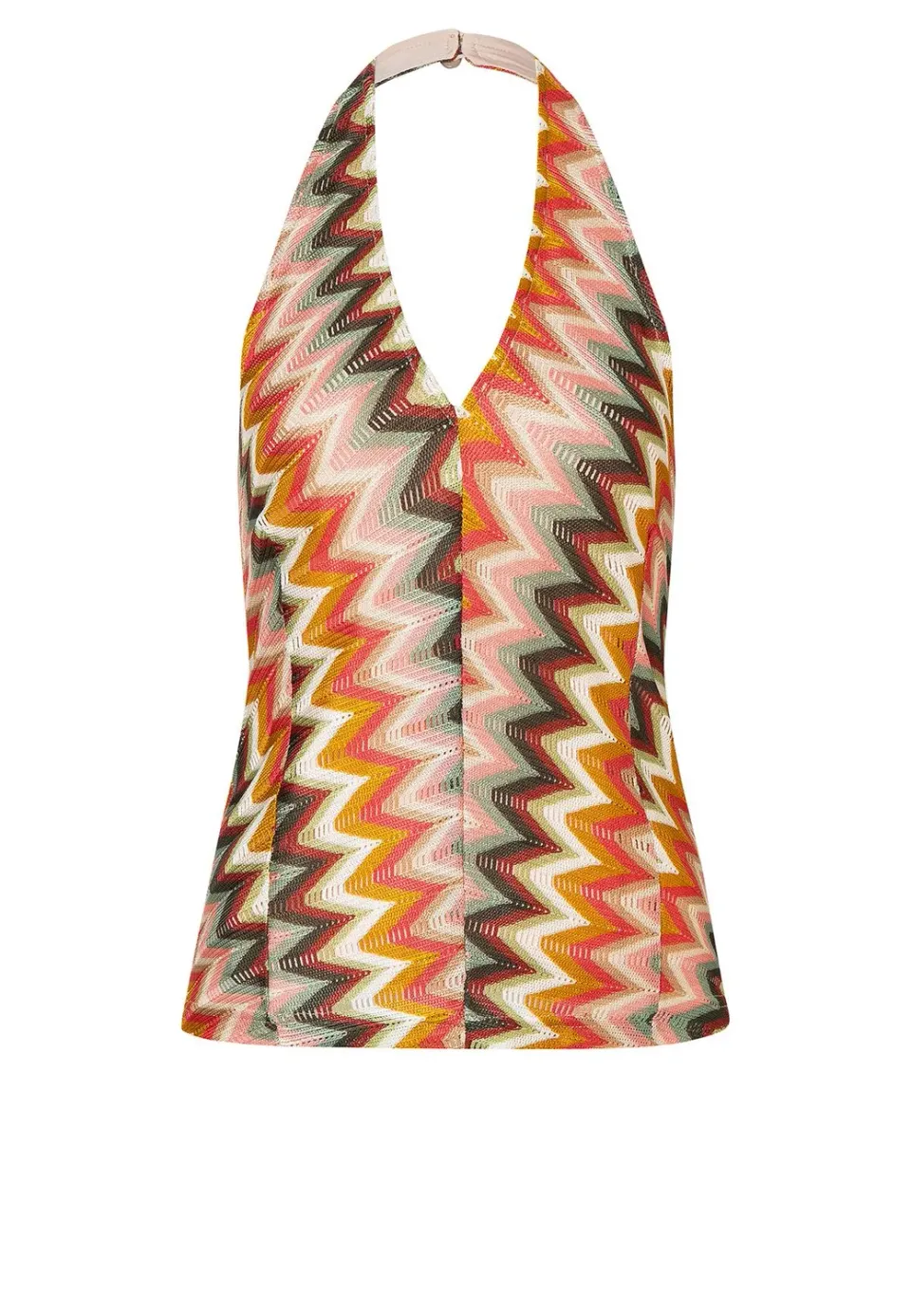 Ana Alcazar Poline top maglia fantasia zigzag