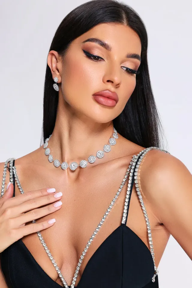 Bella Barnett Ludmilla parure gioielli strass argento