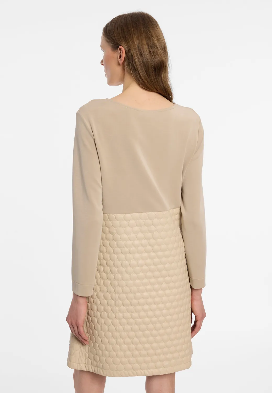 Ana Alcazar Enyfia abito impero beige corto