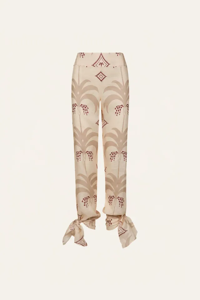 Johanna Ortiz Femininity Dramatic pantalone lino ecru