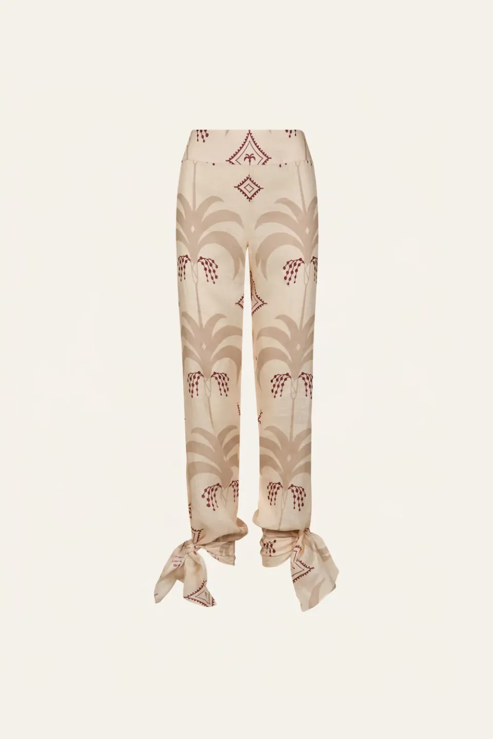 Johanna Ortiz Femininity Dramatic pantalone lino ecru