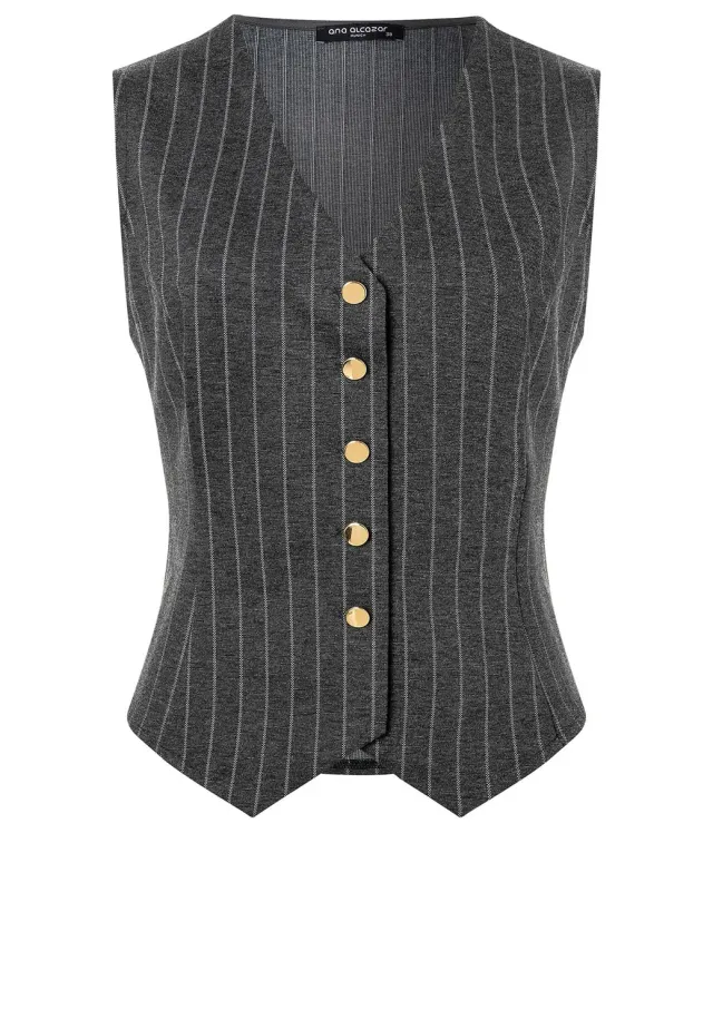 Ana Alcazar Somira gilet jersey gessato
