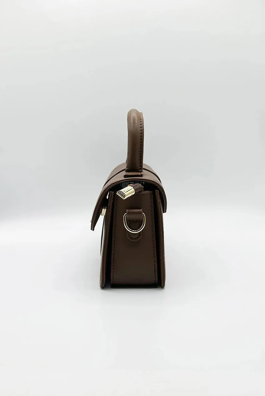 SVNX HB350506 borsa crossbody marrone piccola