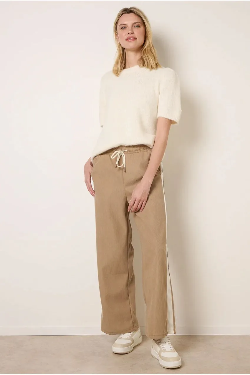 Blue Vanilla pantaloni velluto pietra vita elastica S-L