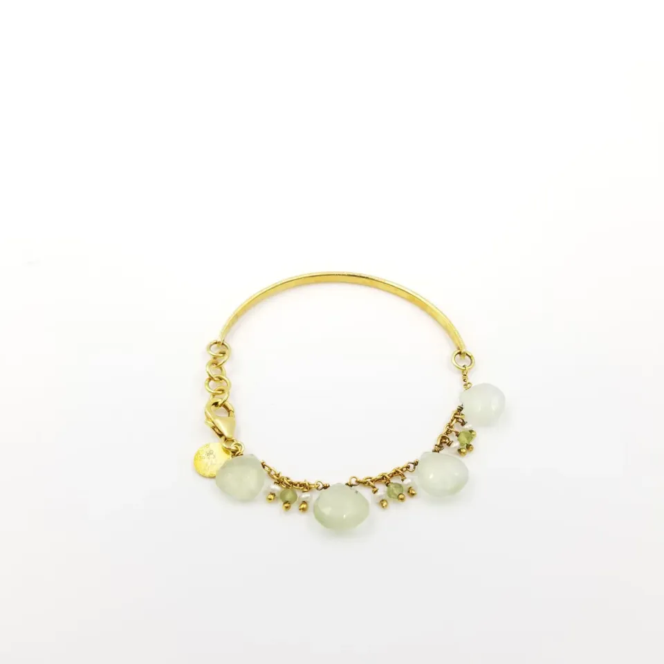 Our Dve Prynaite Pearl bracciale perle placcato oro