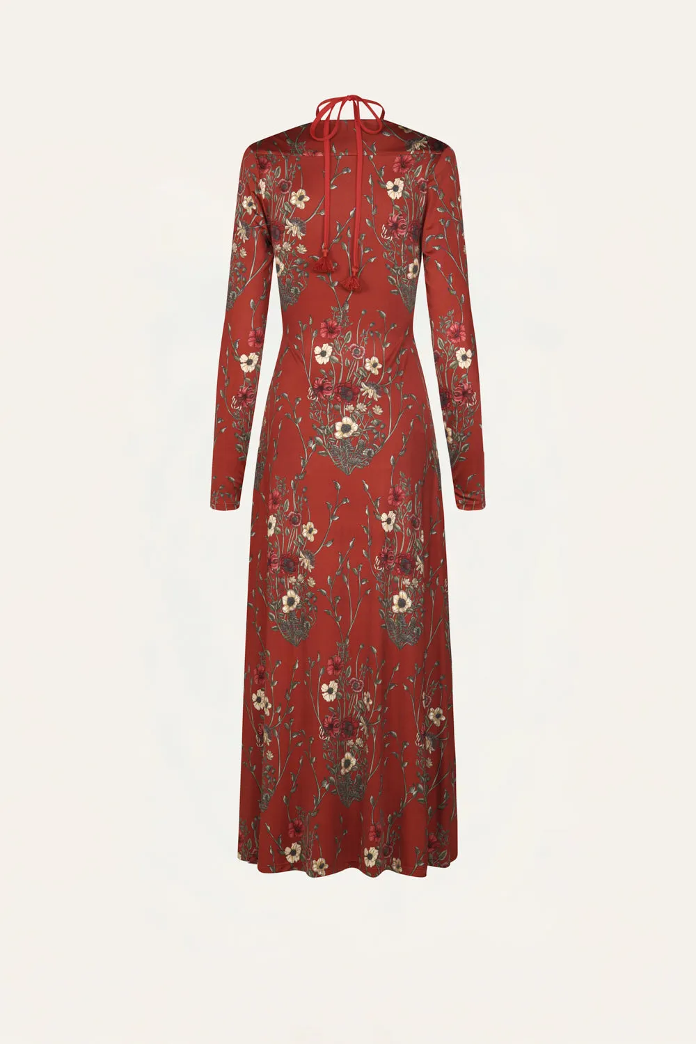 Johanna Ortiz Festive Performance abito rosso jersey