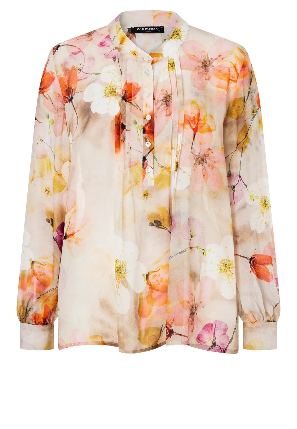 Ana Alcazar Dovra blusa chiffon fantasia floreale