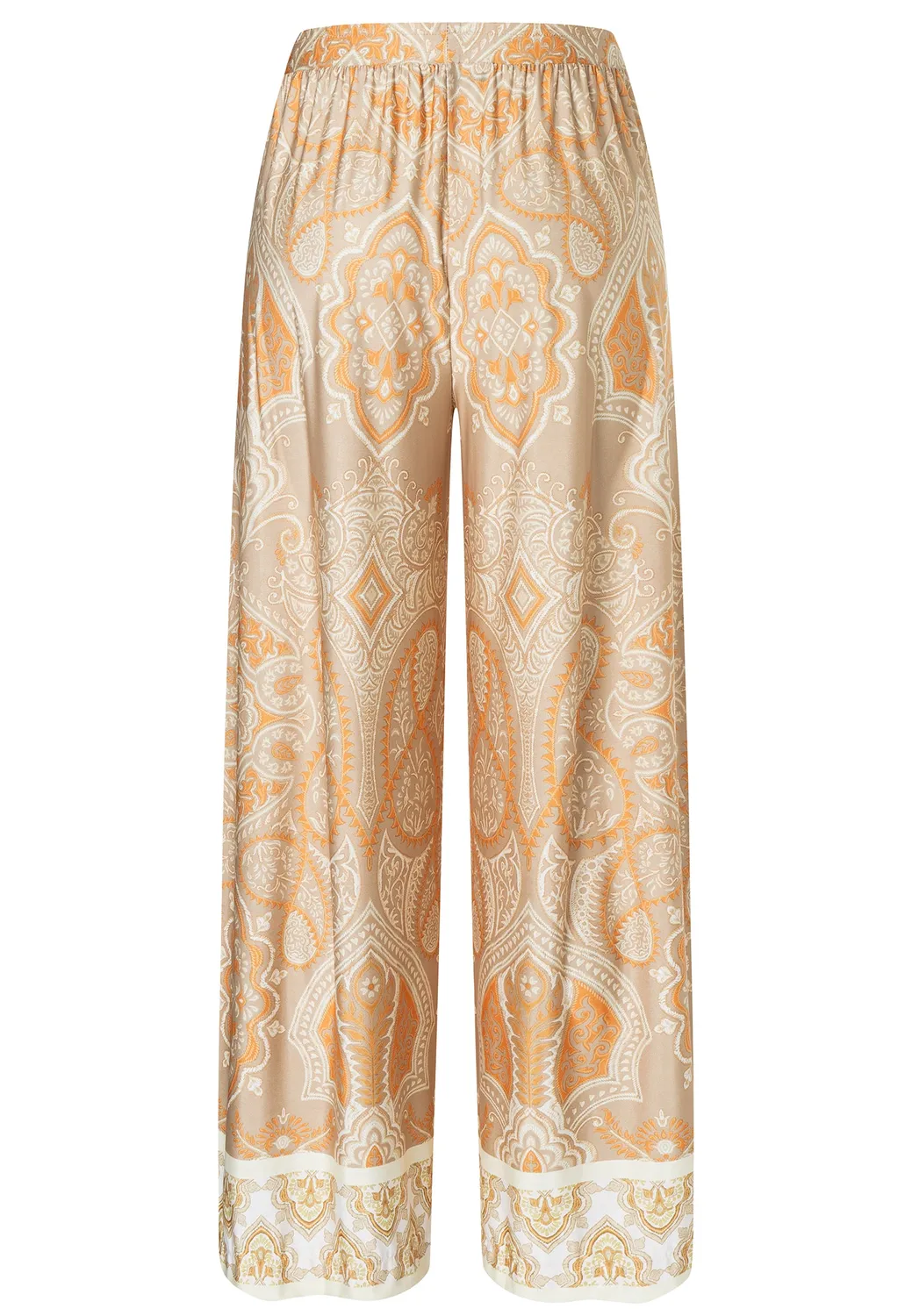 Ana Alcazar Dorinop pantaloni larghi fantasia paisley gialli
