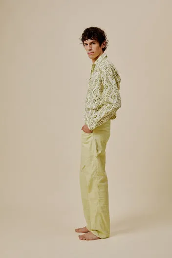 Dahlia Cecil pantaloni unisex cotone khadi dritti