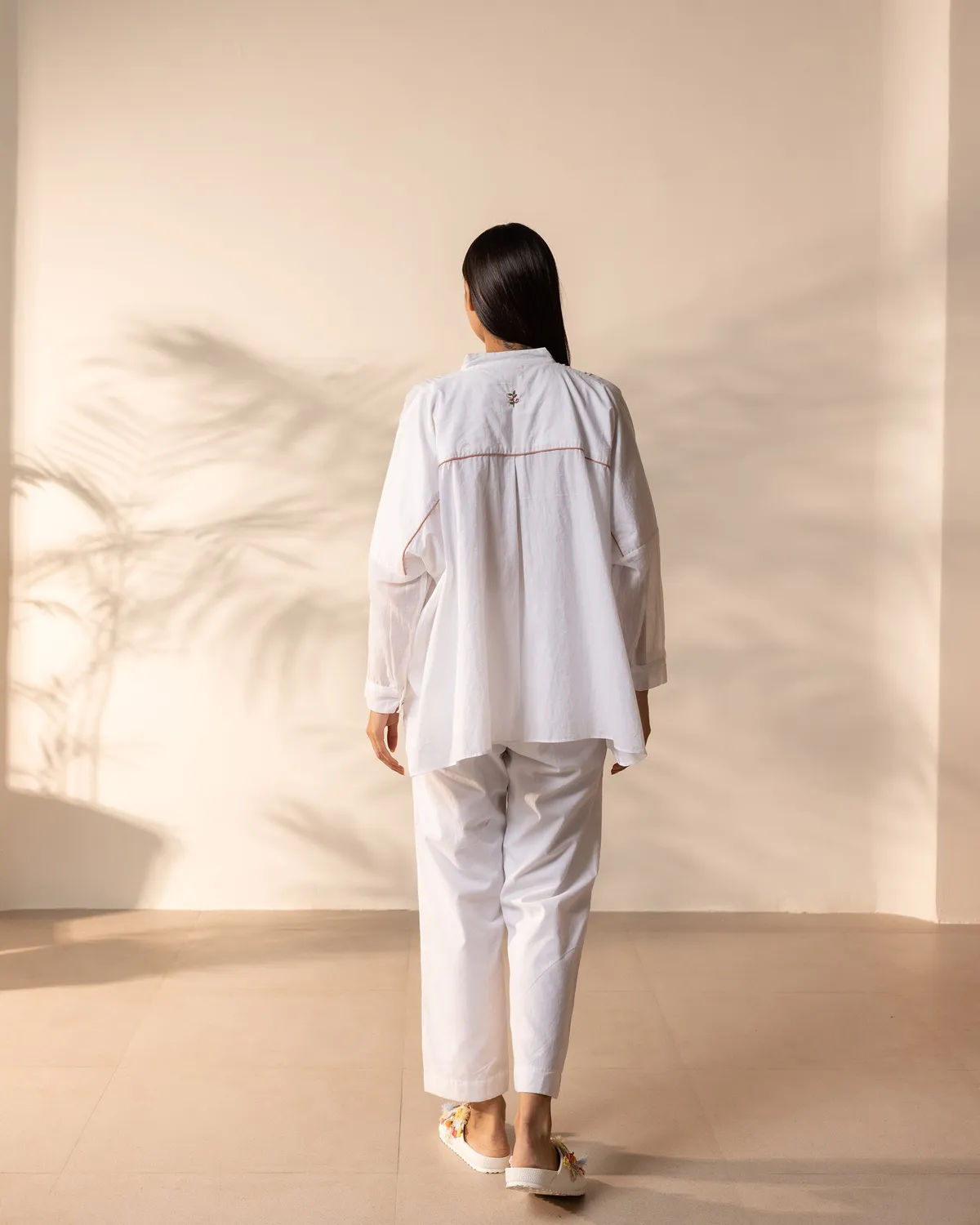 Our Dve Drizzle completo coordinato bianco cotone