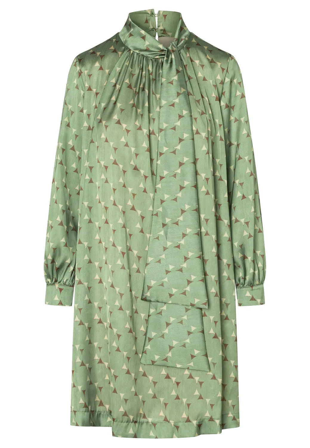 Ana Alcazar Eumira abito satin menta fantasia