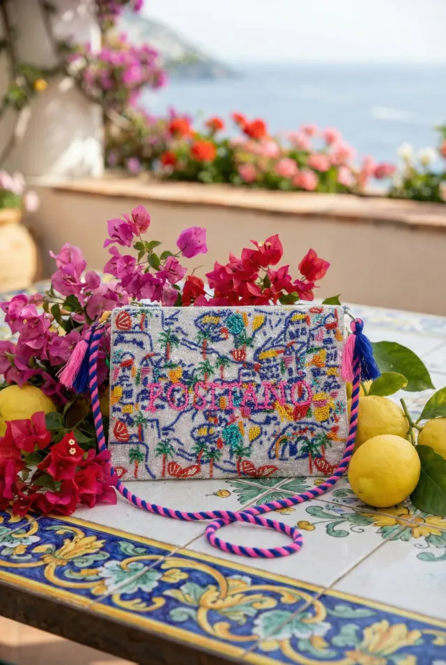 Antica Sartoria Everywhere FC707 pochette blu cotone taglia unica