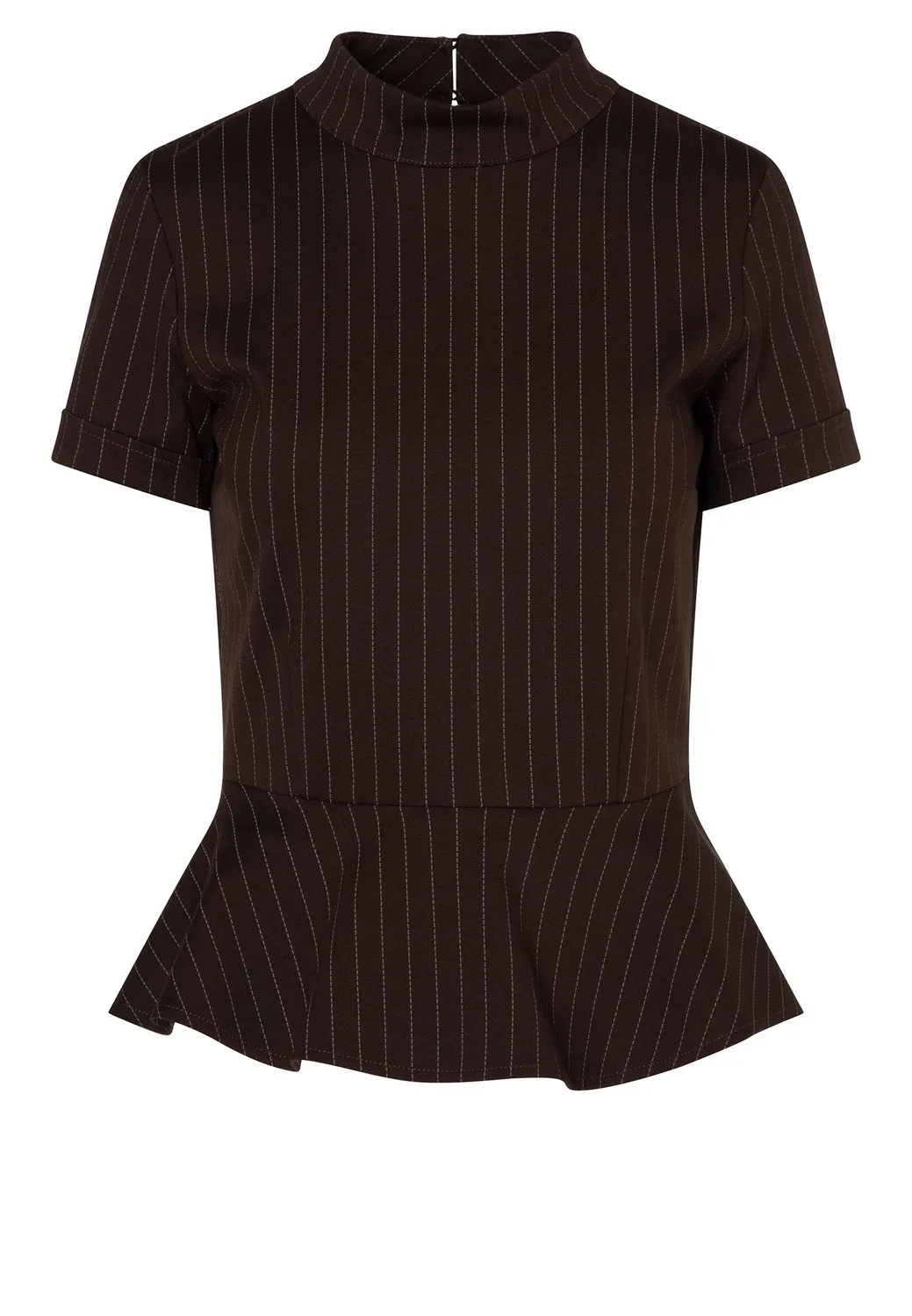 Ana Alcazar Elioranna top peplum gessato