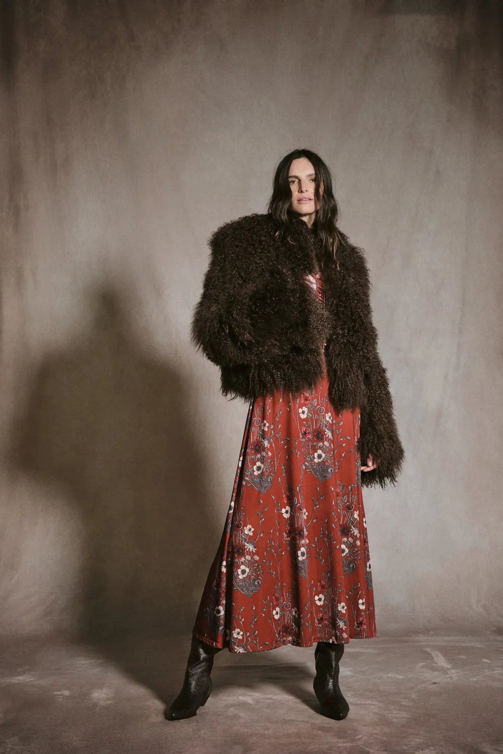 Johanna Ortiz Festive Performance abito rosso jersey