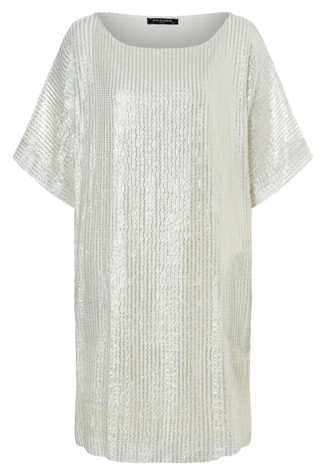 Ana Alcazar Wahea abito oversize mesh bianco