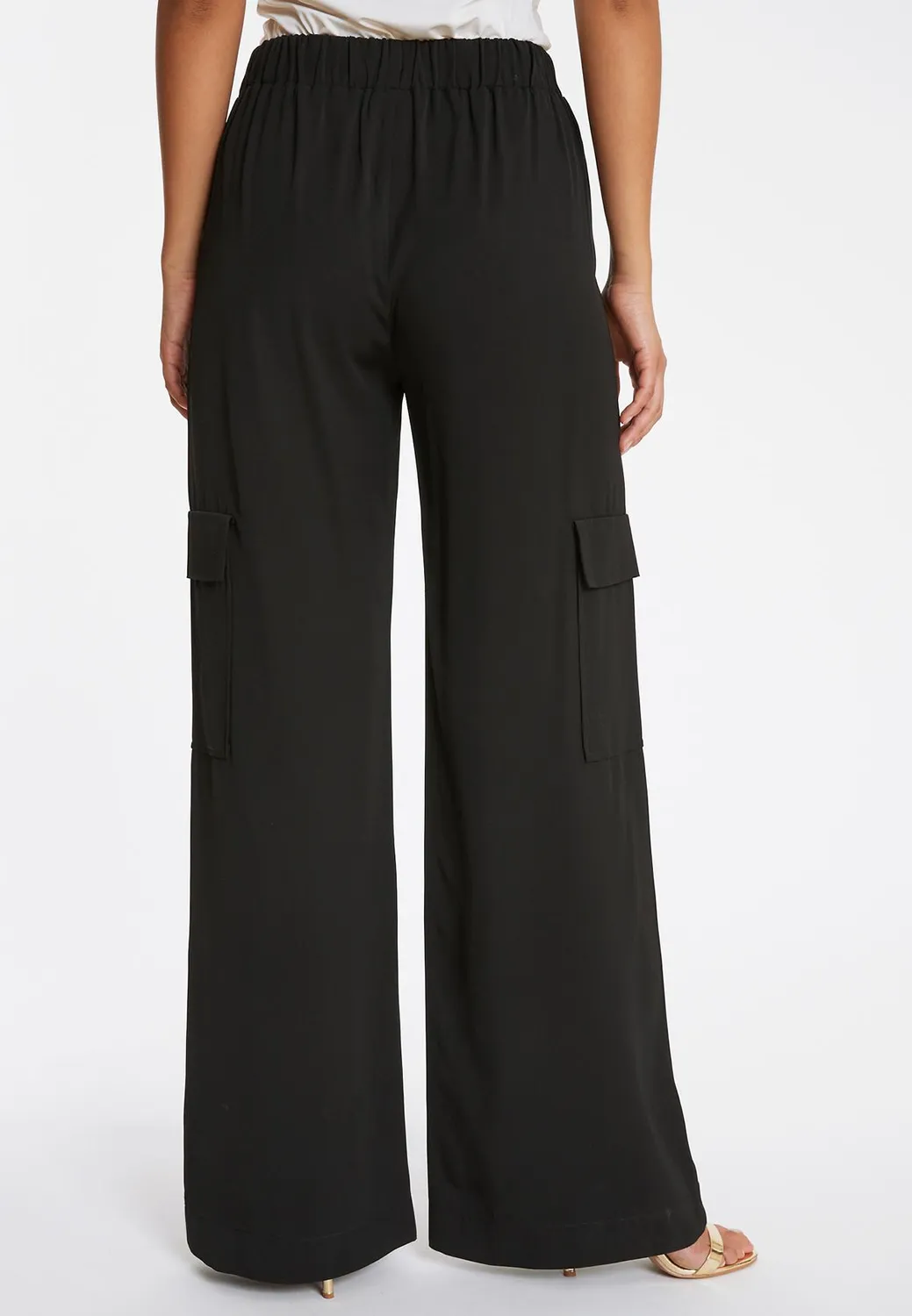 Ana Alcazar Rakli pantaloni cargo neri cotone