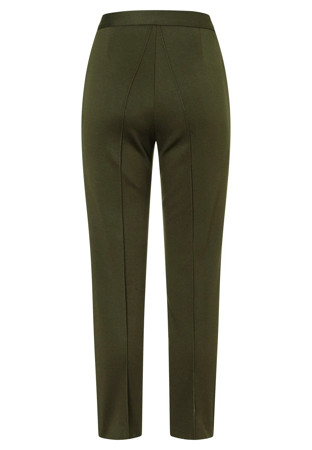 Ana Alcazar Enlyvea pantaloni sigaretta kaki stretch
