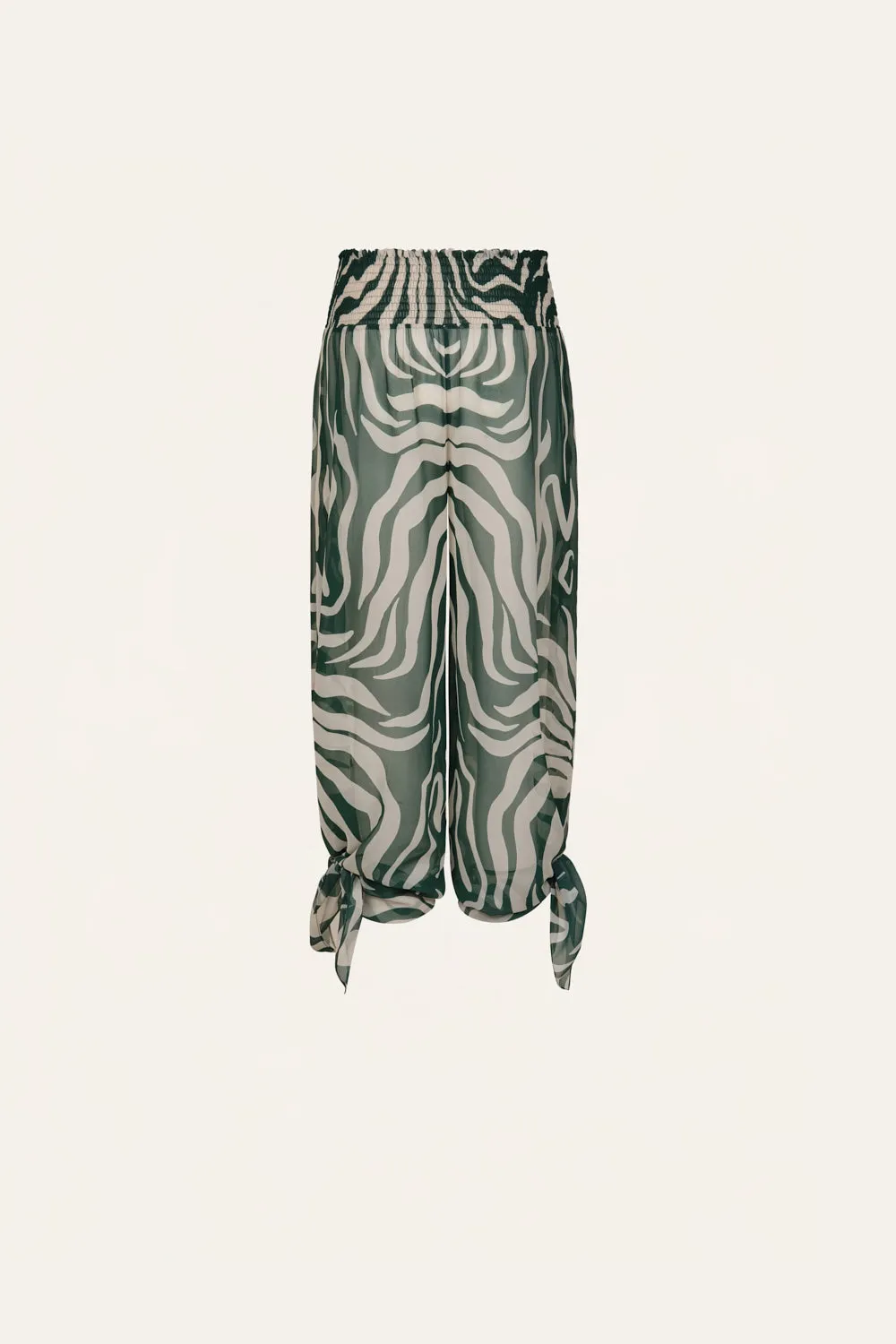 Johanna Ortiz In Eternity pantaloni palazzo georgette verde
