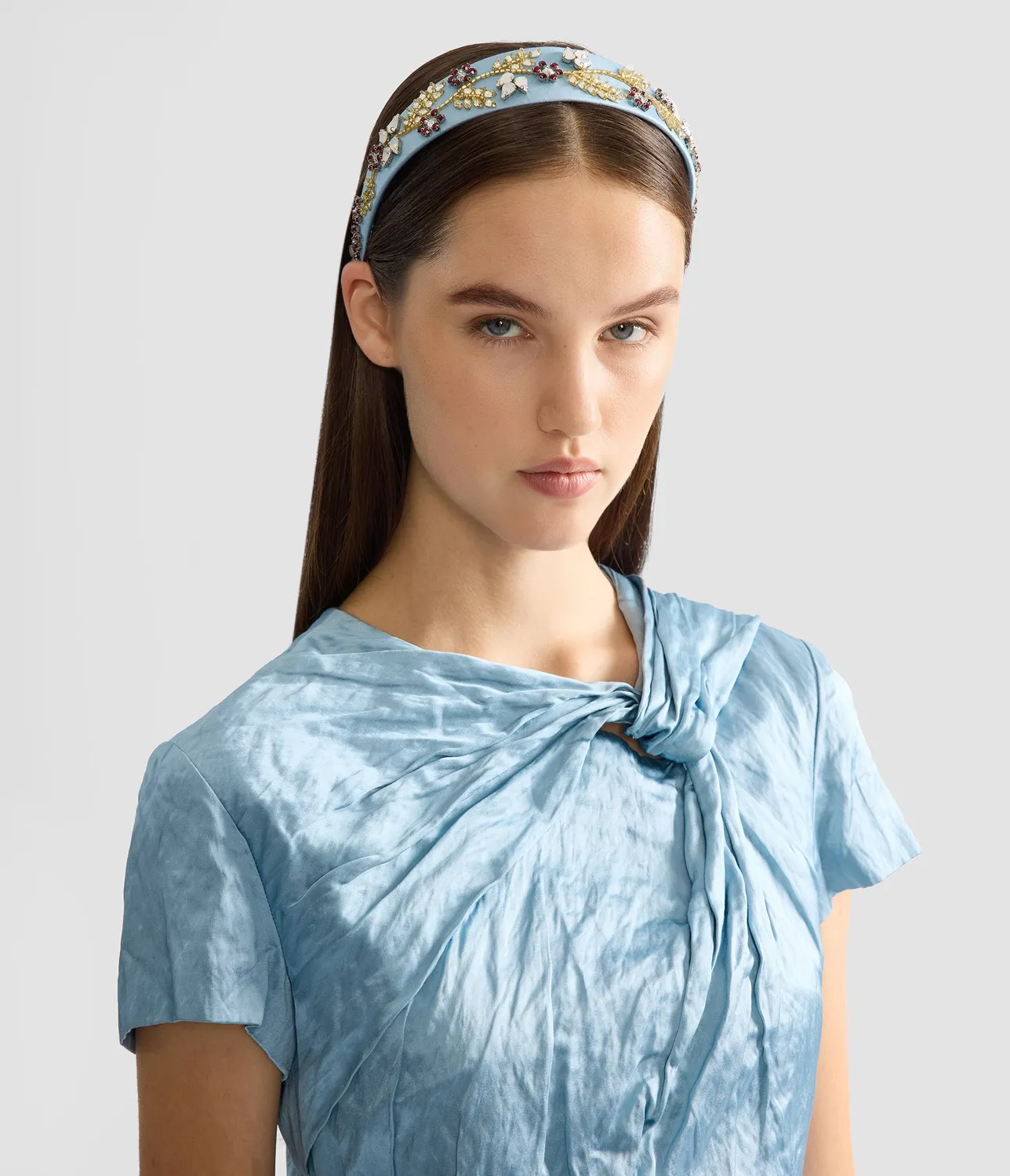 Erdem Embellished Headband cerchietto raso