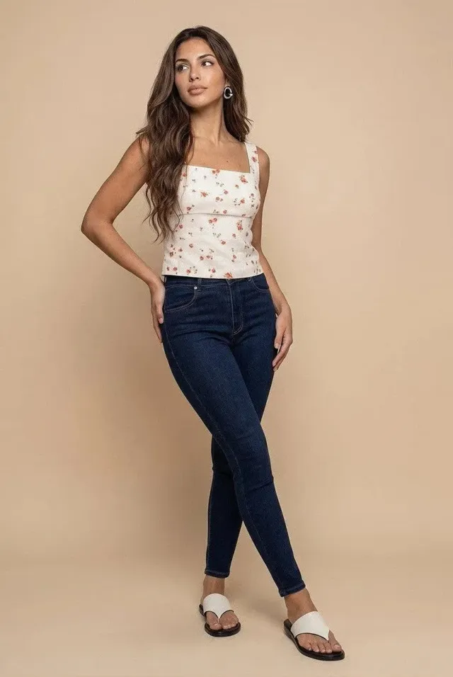 Urban Bliss Skinny jeans indaco elasticizzati