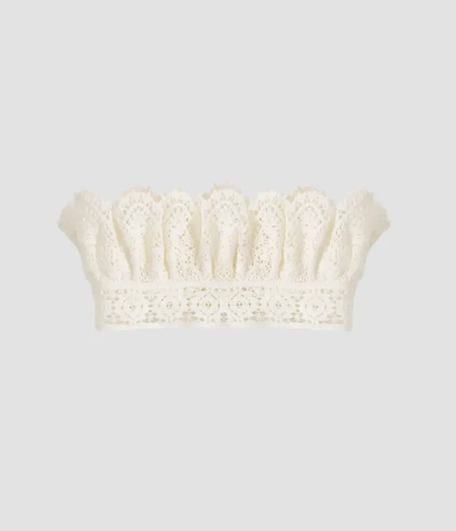Erdem Lace Collar colletto pizzo bianco lacci