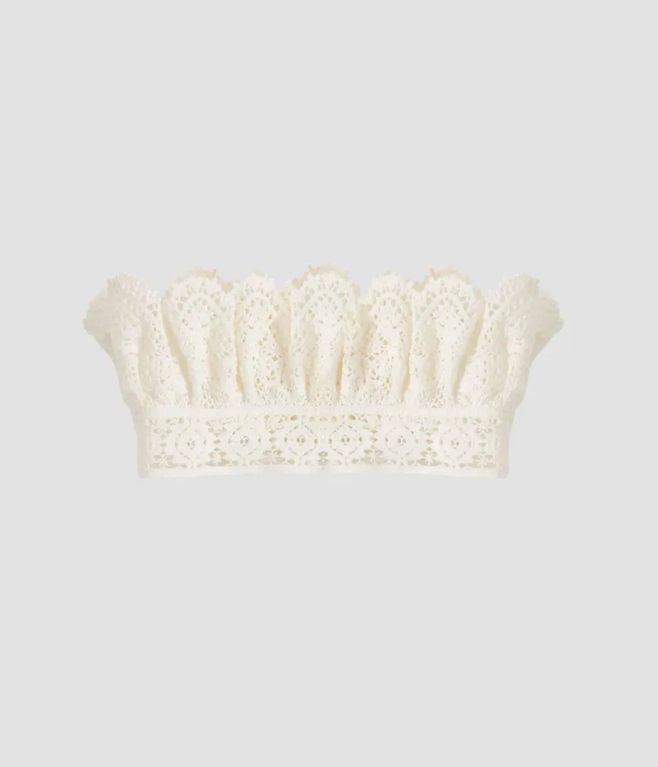 Erdem Lace Collar colletto pizzo bianco lacci